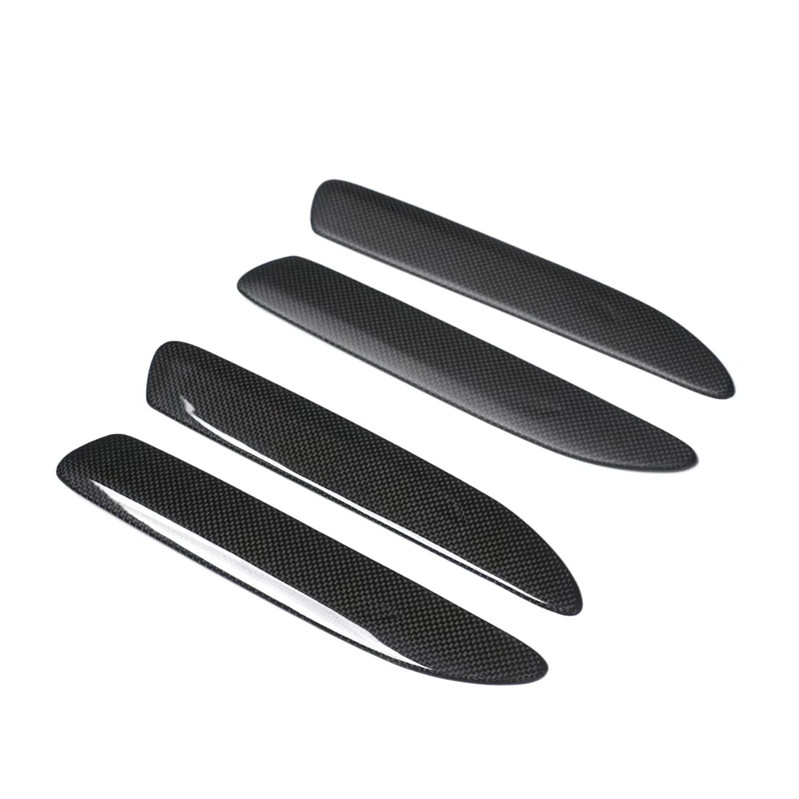 

2pcs Carbon Fiber Outer Door Handle Pull Cover Trim Sticker Decor For Porsche 992 911 2019 2020 2021 2022 2023 2024 2025