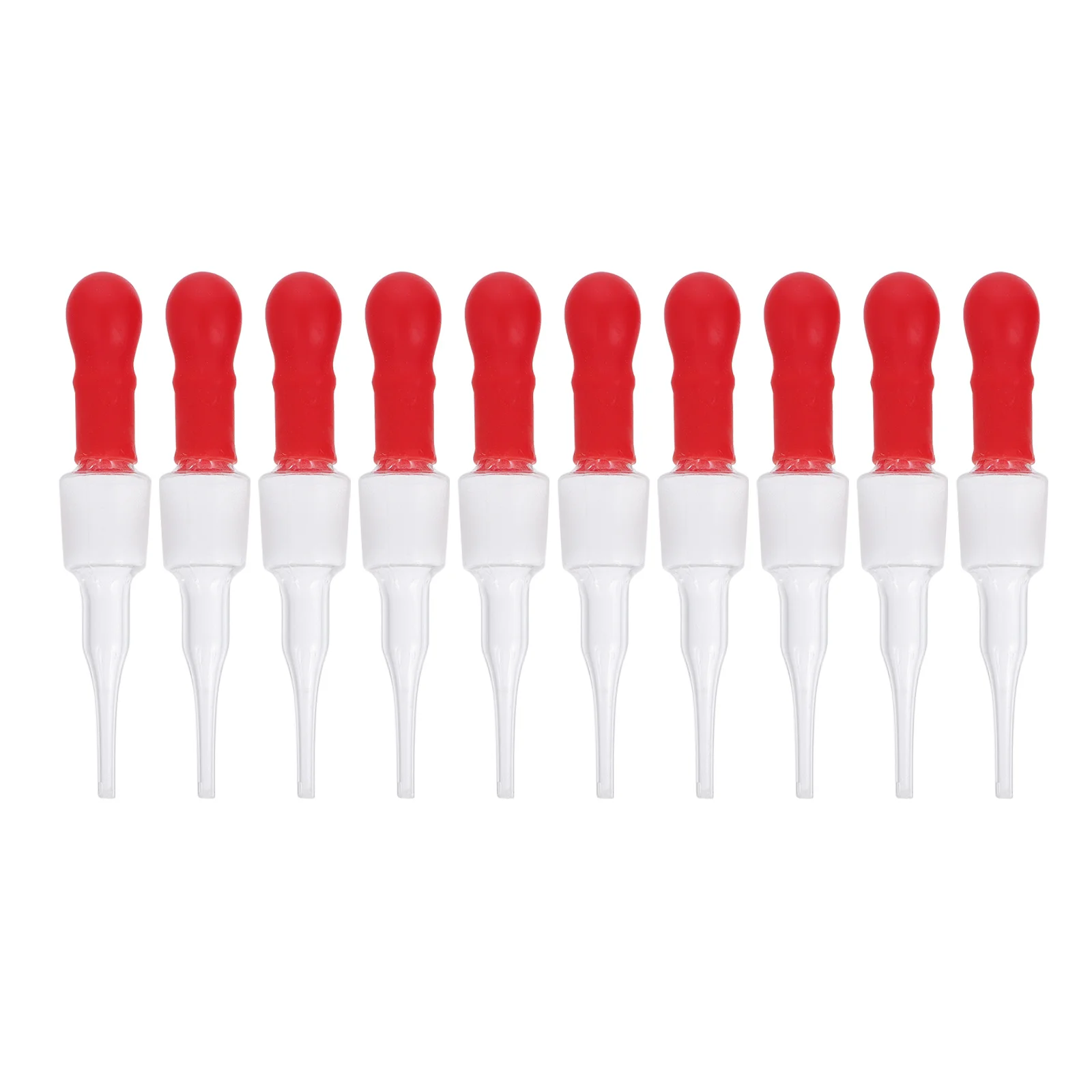 

10Pcs Glass Pipette Droppers Lightweight Portable Liquid Transfer Pipettes for Home School Experiments Laboratory Supplies