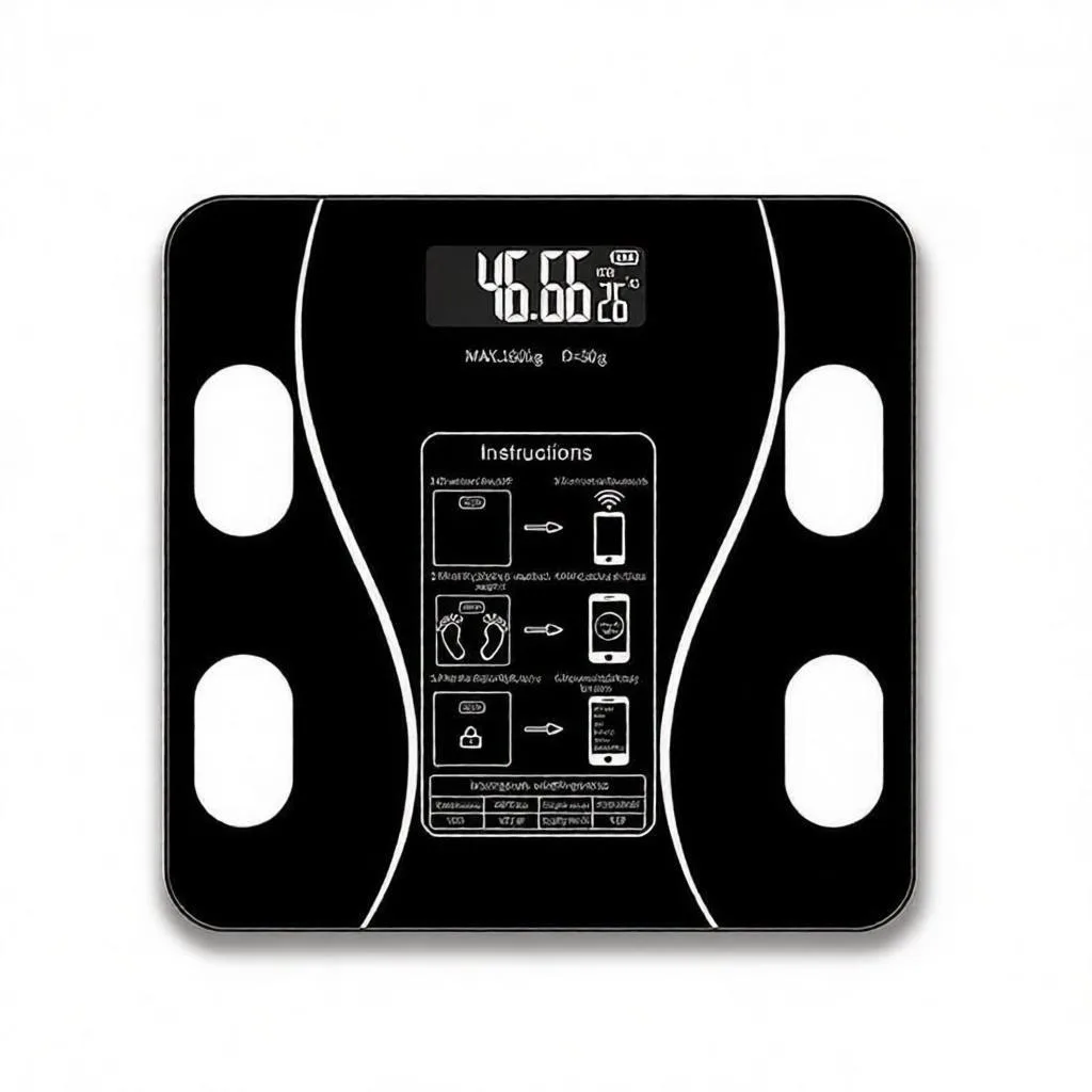 Intelligent Body Fat Scale, a Simple and Practical Digital Scale that can be Connected to a Mobile Digital Bathroom Scale to Dis