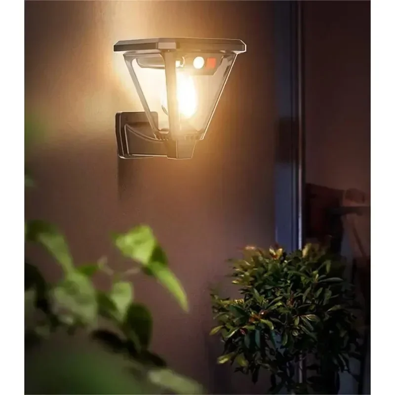 2IN1 Outdoor Solar Camping Wall Lamps LED Solar Motion Sensor Light Waterproof Garden Yard Lawn Street Porch Decorative Lamp