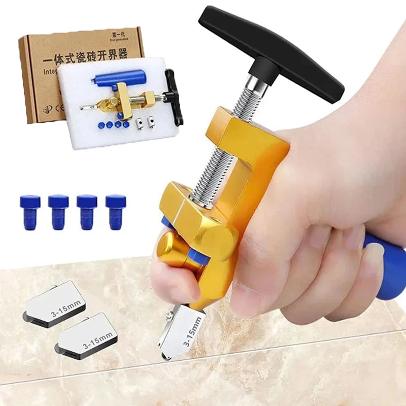 2 In 1 Ceramic Tile Cutting Glass Cutter Set With Knife Wheel Diamond Roller Cut Machine Tile Opening Manual Construction Tools