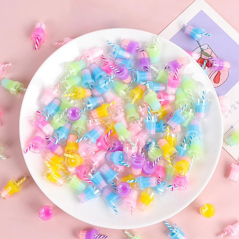 5 sztuk lalek lodowy sok owocowy napój DIY miniaturowe przedmioty Mini rzeczy herbata mleczna zabawki modele lalki akcesoria do domu