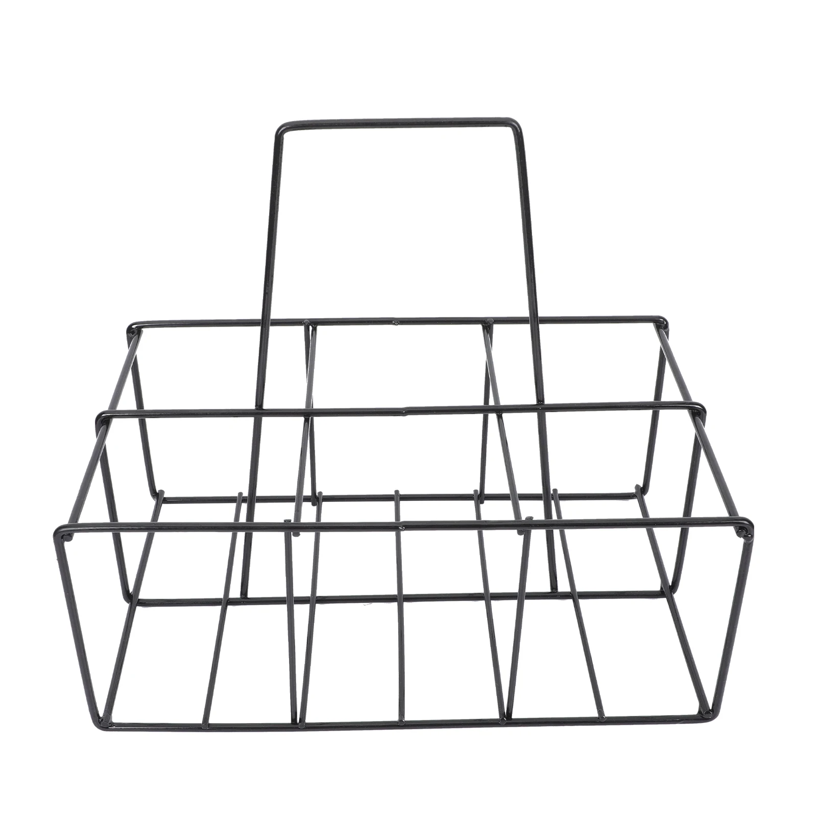 

Milk Bottle Holding Basket Iron Beer Bottle Rack Portable Storage Carrying Shelf H held Liquor Display