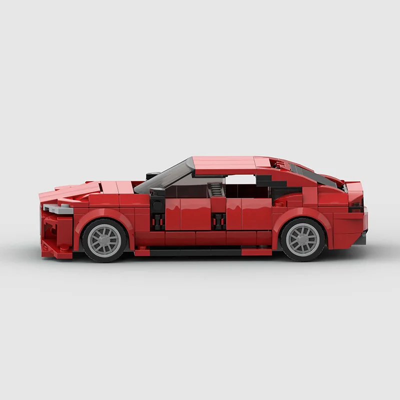 MOC Building Block Small Particles Racing Vehicle Educational Toy Compatible with Lego for Foreign Trade Wholesale Assembly