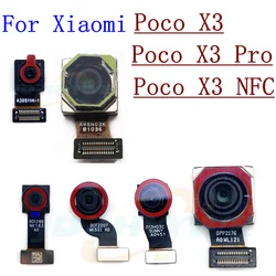 Back Front Facing Rear Camera For Xiaomi Poco X3 Pro NFC Backside Small Frontal Selfie View Camera Module Flex Parts