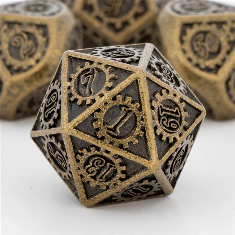 

Dungeon and Dragon Scale DND Metal D&D Dice Set RPG D and D Role Playing Game Dice D20 D12 D10 D8 D6 D4
