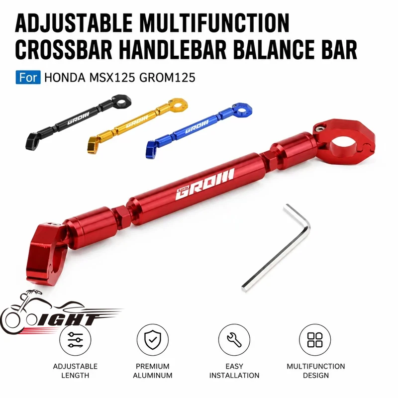 Adjustable Multifunction Crossbar Handlebar Balance bar For HONDA MSX 125 MSX125 GROM SF Phone Bracket Motorcycle Accessories