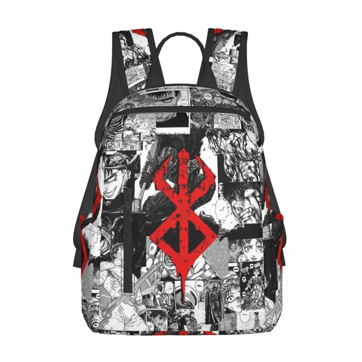 Mochila de Gran Capacidad con Diseño de Guts, el Espadachín del Anime Japonés Berserk, para Niños y Niñas, Bolsa Escolar, Bolsa de Hombro para Hombres y Mujeres