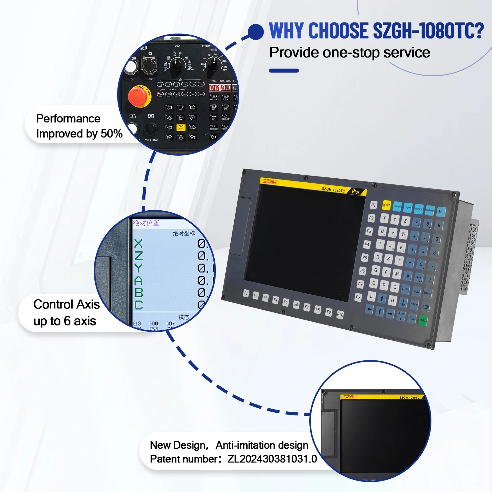Buon prezzo Controller CNC a 2 assi Supporto controller per tornio Feedback di posizione per la macchina