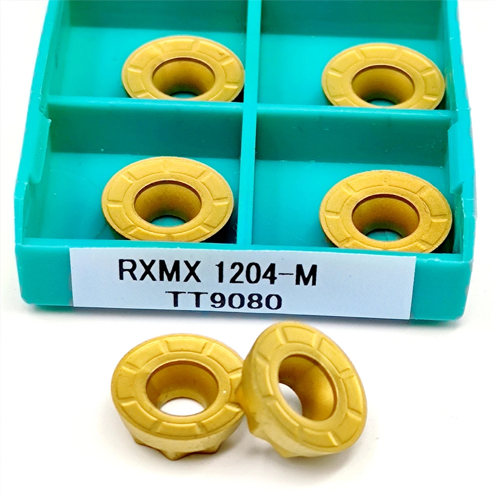 10PCS RPMT1204 M C TT9080 Carbide Inserts CNC Milling Cutter Lathe Turning Tools Metal Blades RPMT RXMX 1204 TT 9080