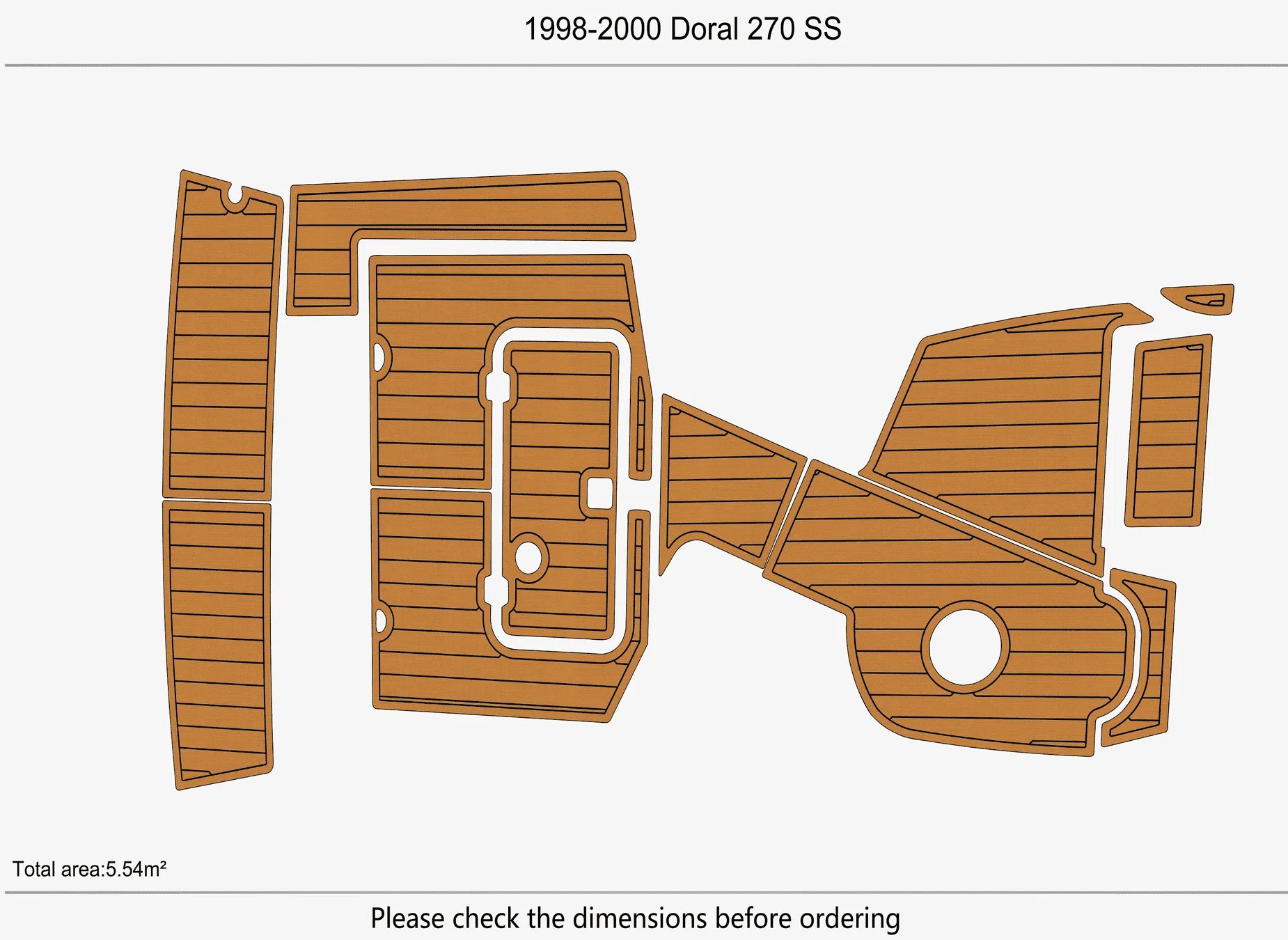 1998-2000 Doral 270 SS 1/4