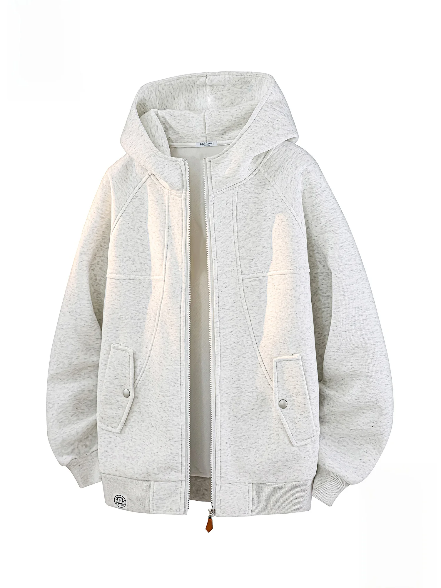 

PaulFrank Spring 2026 Men's Casual Hooded Open Cardigan Sweatirt Loose Outerwear Comfortable Polyester Cotton Blend Zipper ...