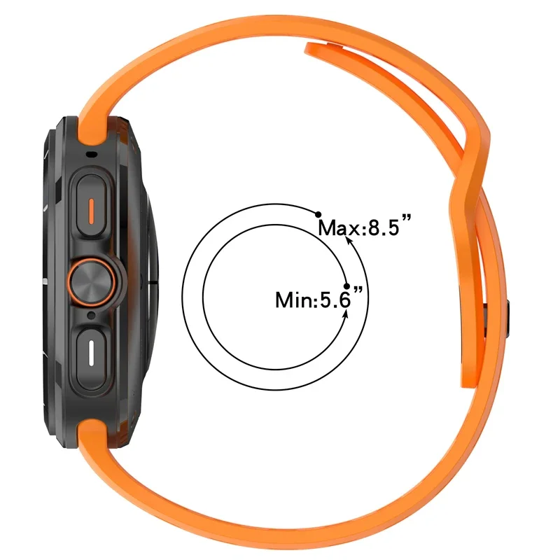 Soft Silicone Strap para Samsung Galaxy Watch, Cinto Desportivo, Pulseira, Pulseira, Ultra Acessórios, 47mm