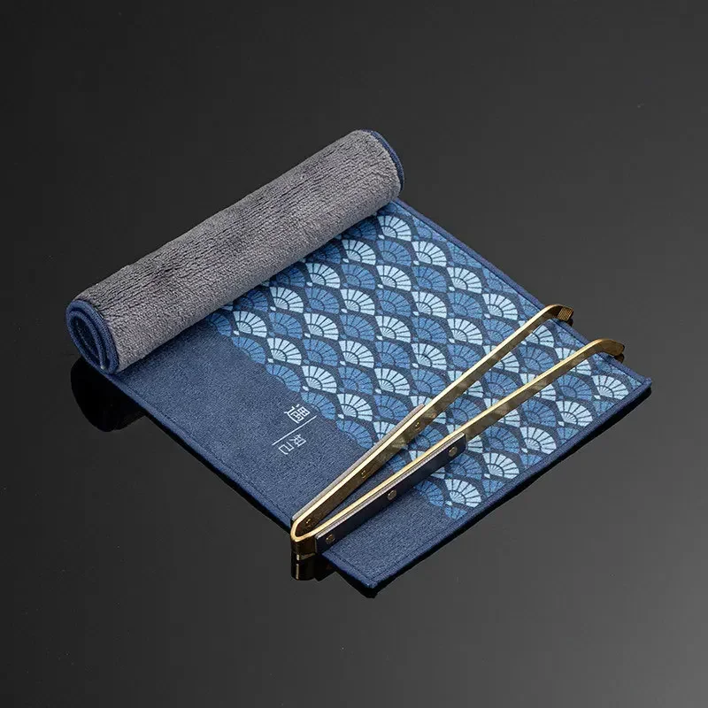 

Хлопковое чайное полотенце, прочный впитывающий чайный сервиз кунг-фу, аксессуары, утолщенная ткань для чистки стола, замшевая чайная ткань, домашнее полотенце для рук