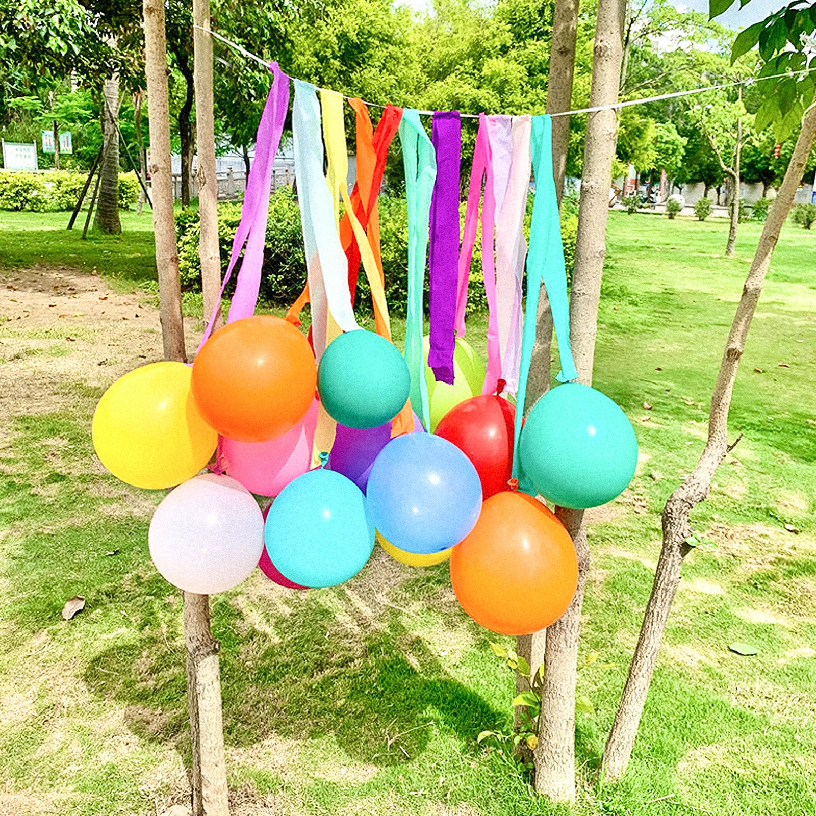 

12pcs Decorative Party Streamers Multi-Function Crepe Paper Ribbons Bright Easy Cut For Birthday Festival Decoration