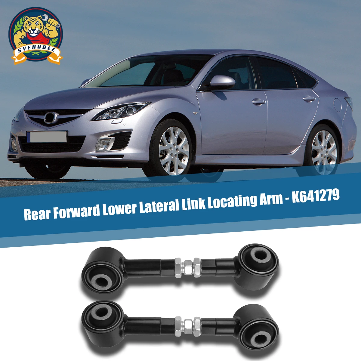 Svenubee Pair of Rear Forward Lower Lateral Link Locating Arm Set for Mazda 6 Ford Fusion 2003 2004 2005 2006 2007 - 2012