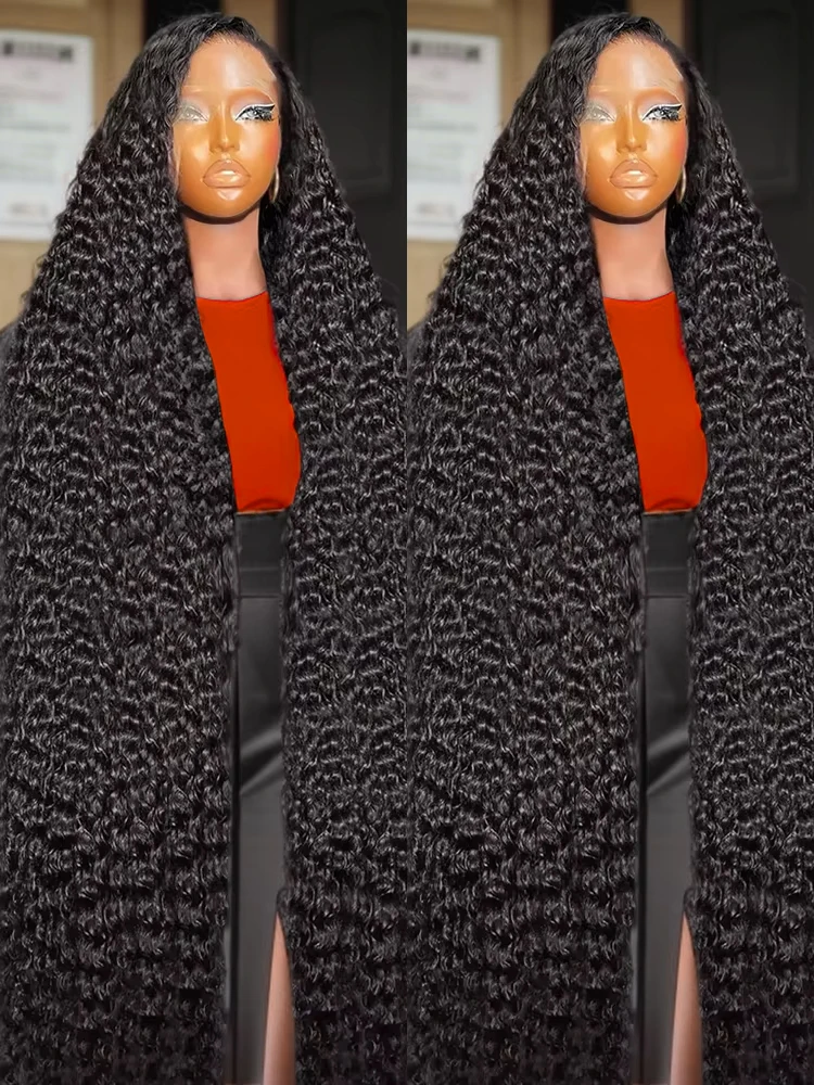 

46 дюймов 300% Water Culry 13x4 13x6 360 Hd Прозрачные парики из натуральных волос на кружеве Бразильские глубокие волны Кружевные фронтальные парики для женщин