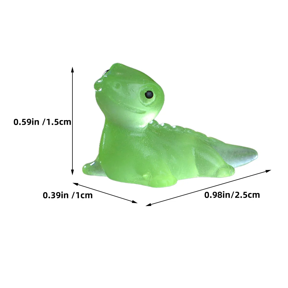 30 قطعة الراتنج الصغيرة توهج السحلية التماثيل حية ثلاثية الأبعاد الحيوانات الصغيرة الحلي سطح المكتب حديقة المشهد الصغير الديكور