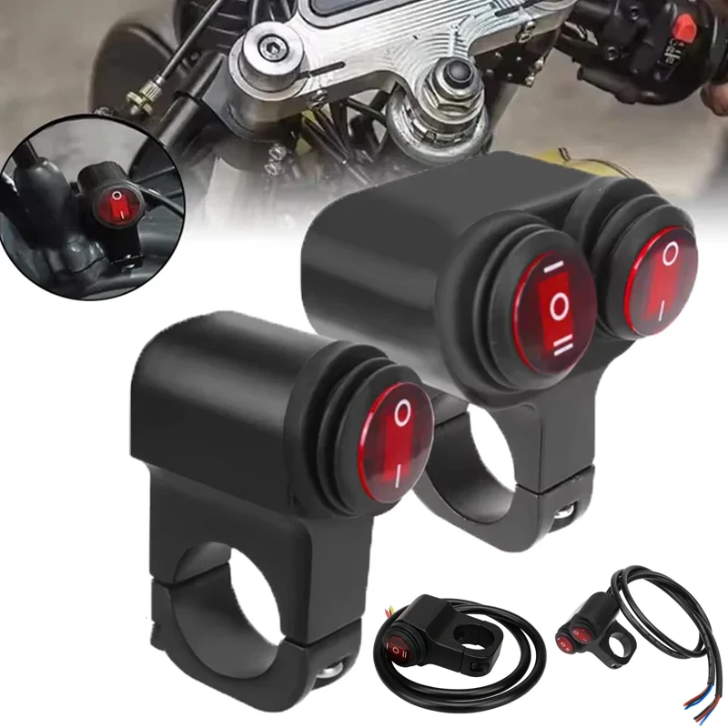 

12V Universal Handlebar Switch For Motorcycles Waterproof Aluminium Alloy Electric Bike Handlebar Switch Motorcycle Accessories