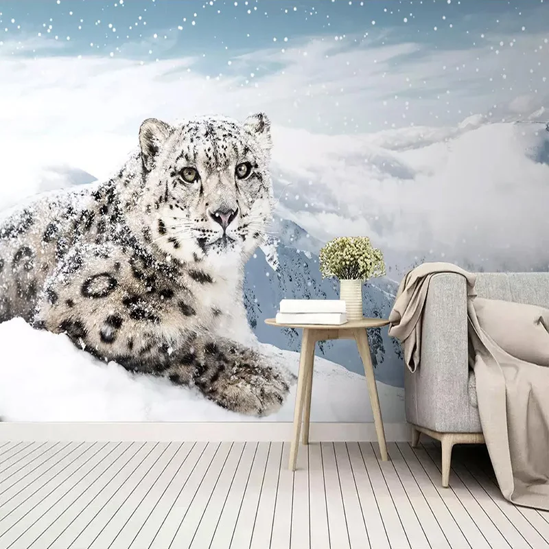 Custom 3D Wallpaper Modern Leopard Photo Wall Murals Living Room Kid's Bedroom Background Wall Paper Home Decor 3D Frescoes