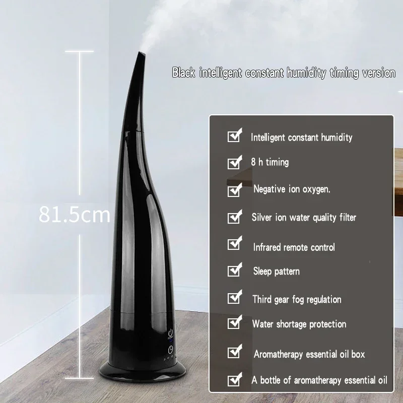 Pelembap Udara Rumah Tangga 220V HQ-JS360H Pelembap Udara Kabut Udara Ruang Tamu Kamar Tidur Tipe Lantai Waktu Anion Remote Control Konstan