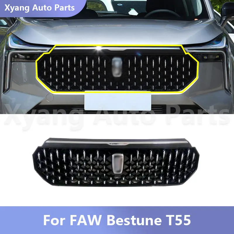 Front Bumper Radiator Grille Central Grille Assembly For FAW Bestune T55 8401550BF0102