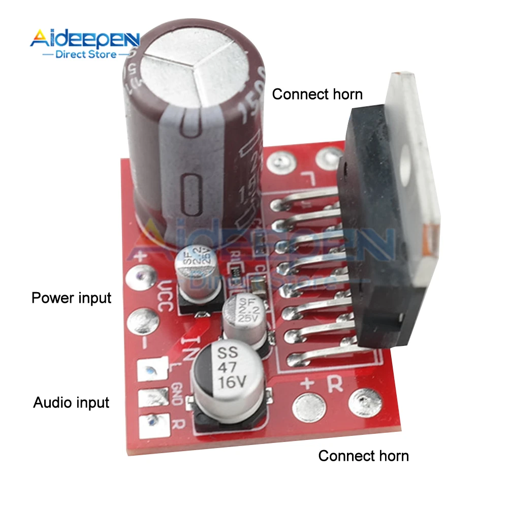 DC 9V-17.5V TDA7379 CD7379 Power Amplifier Board Two-channel High-power Stereo Micro Board