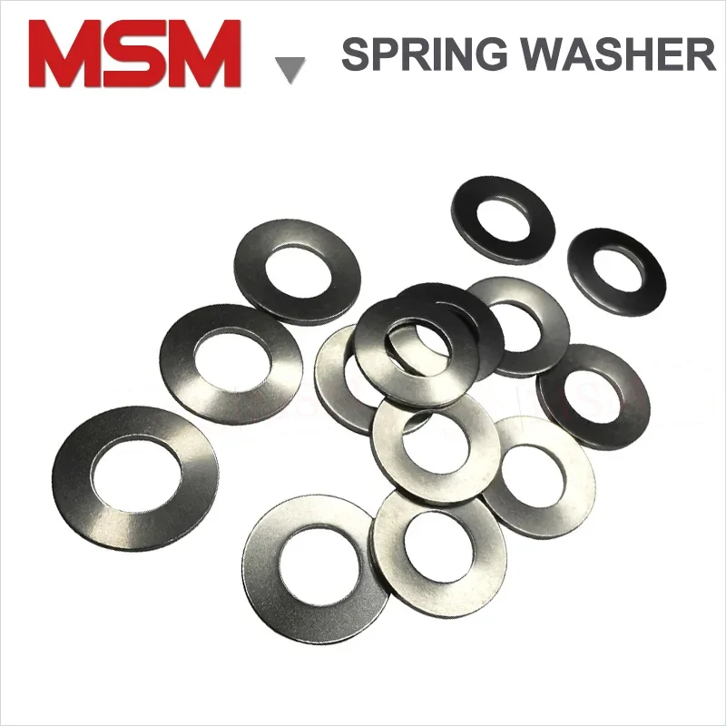 20/50/100 pcs Stainless Steel Disc Spring Compression Spring Washer Outer Diameter 8/10/12.2/14/16/18/20/22.5/25/28/31.5/35.5mm