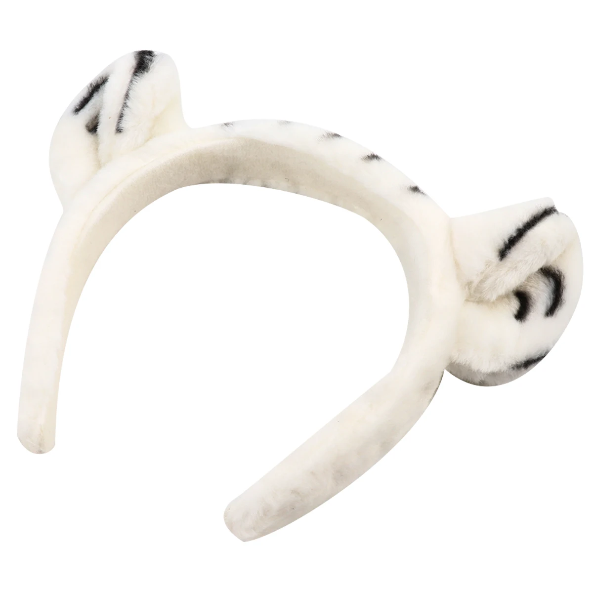 

Animal Simulated Leopard Hair Hoop White Creative Kids Headwear Comfortable Tiger Ear Hairb Decoration Roleplay Game Prop