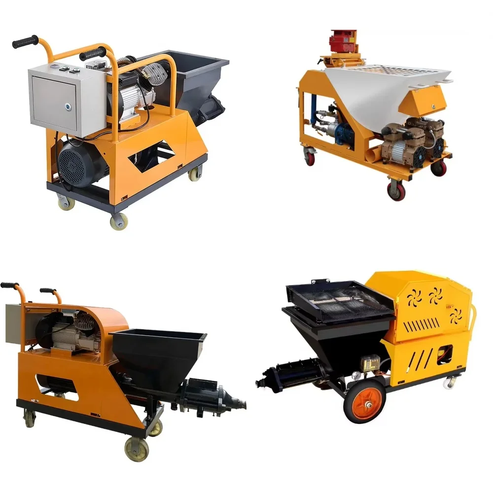 

Машина для распыления цемента и гипса для штукатурки стен, нанесения бетона и строительных растворов