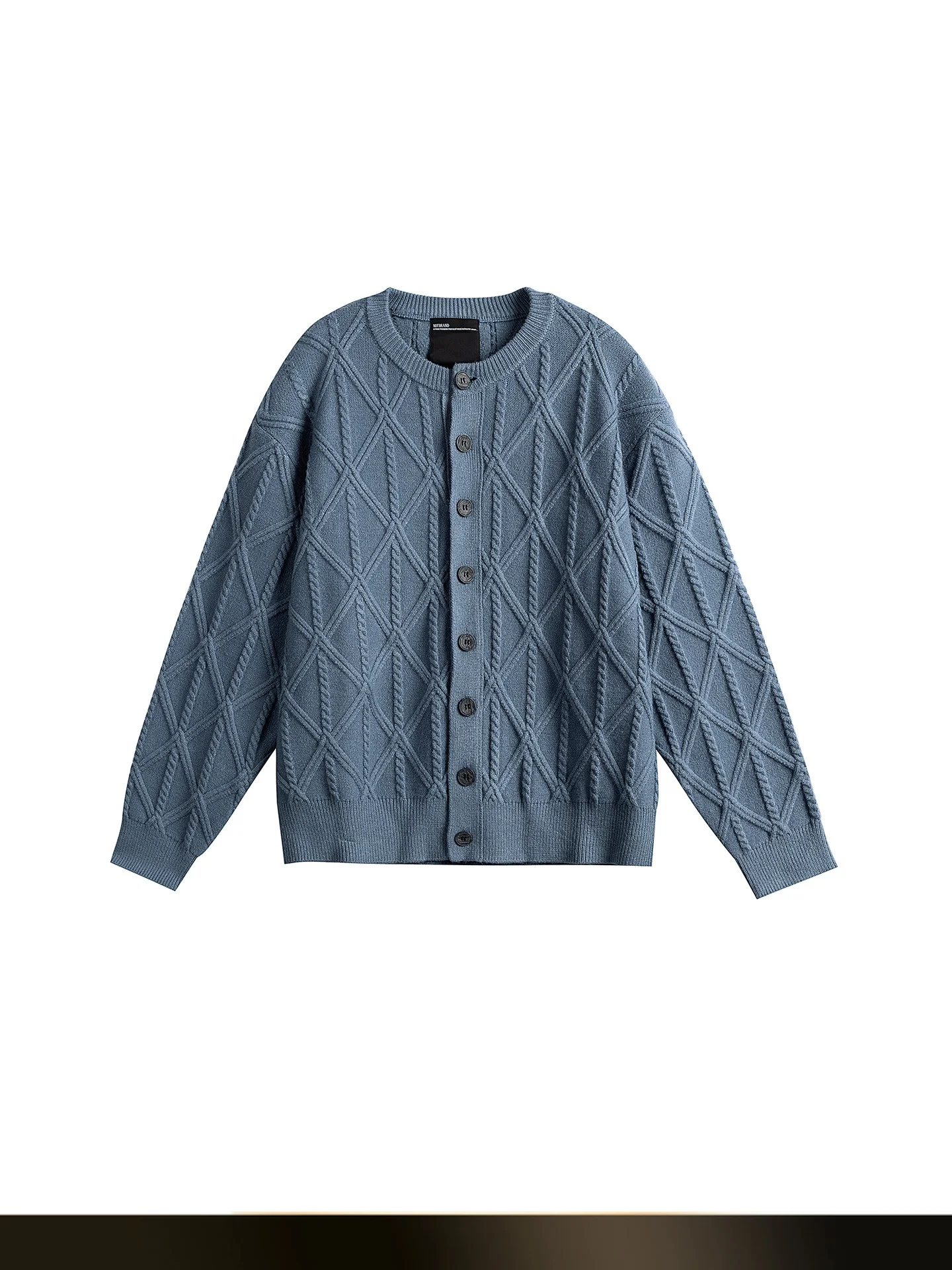 

Warm Casual Knitted Sweater with Diamond Pattern American Retro Sle Open Cardigan for Men And Women Loose Fit Couple Sle ...