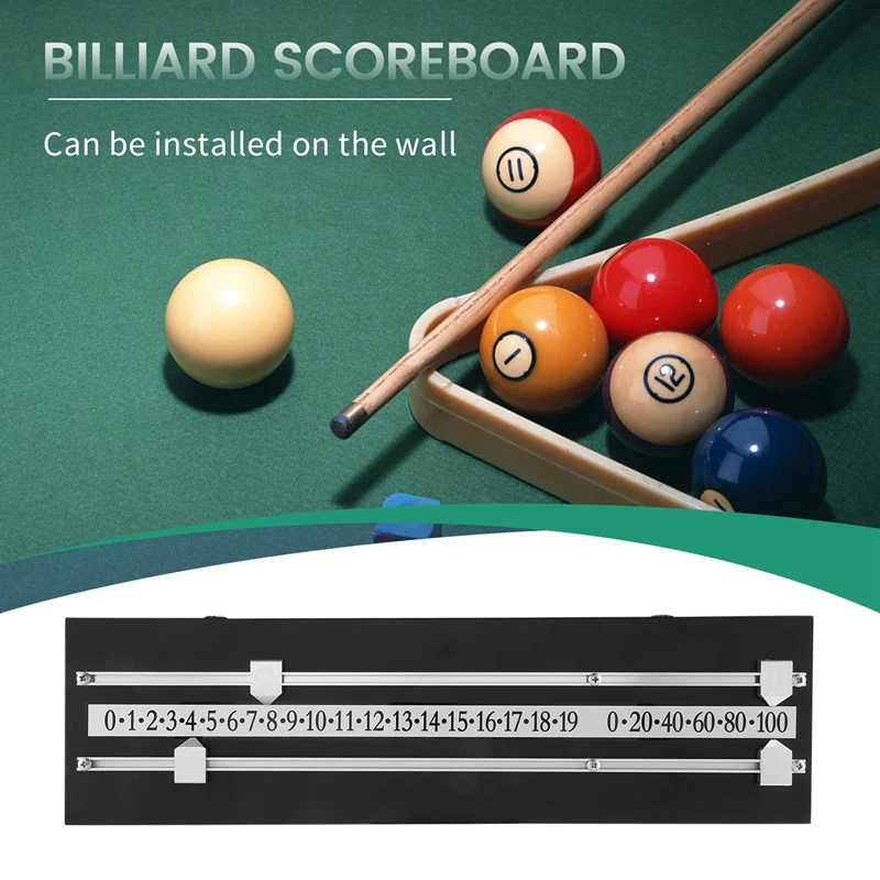 ELOS-Snooker Scoreboard Complete With Scorer/Rails And Pointers For Billiard Lovers Snooker Game Billiard Score Keeper