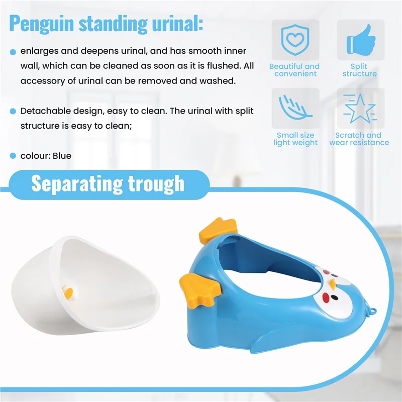 AS96-เด็กทารกไม่เต็มเต็งการฝึกอบรมห้องน้ําเพนกวินเด็กยืนแนวตั้งปัสสาวะชาย Pee ทารกเด็กวัยหัดเดินติดผนัง