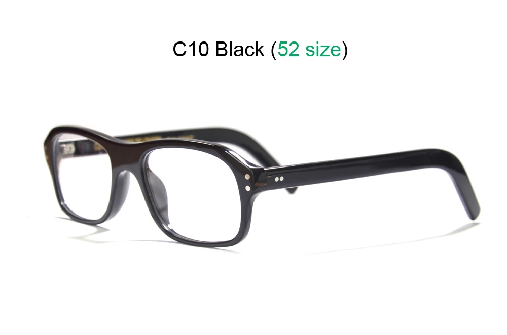Kingsman Brillengestell mit Etui, Retro, handgefertigt, Acetat, rechteckige Brillen für Herren, Kingsman Agent Eggsy-Brille – Detail 26