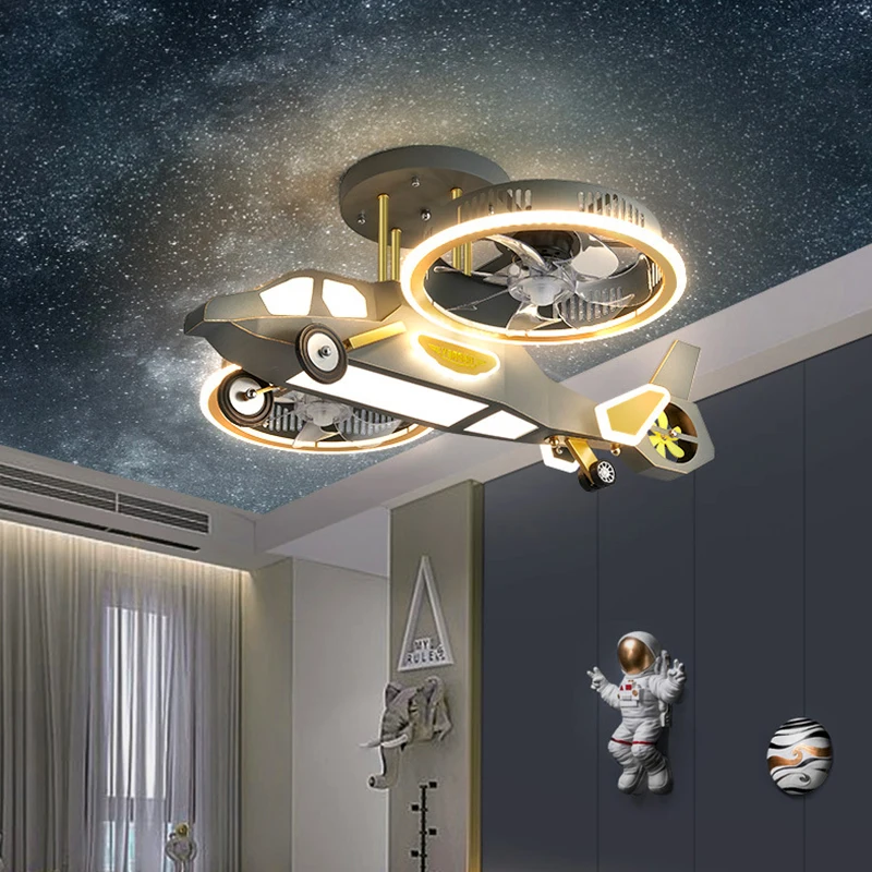 Modern Ceiling fans with lights remote control Chandelier for the children\'s room hanging light Chandeliers for living room