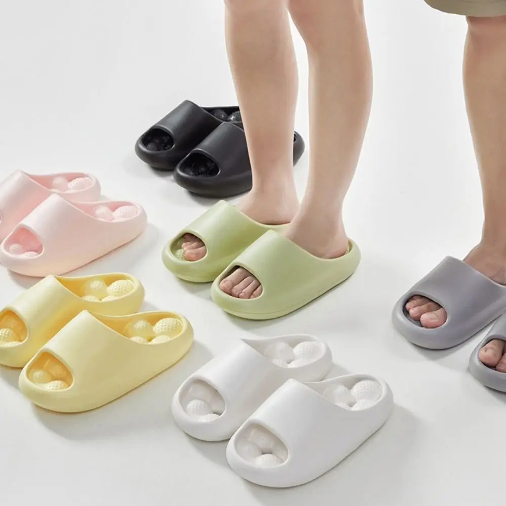 

Fashion Quick-dry Bathroom Slippers Anti-slip Soft Slide Slippers Casual House Flat Shoes Hollow Out Slippers Female