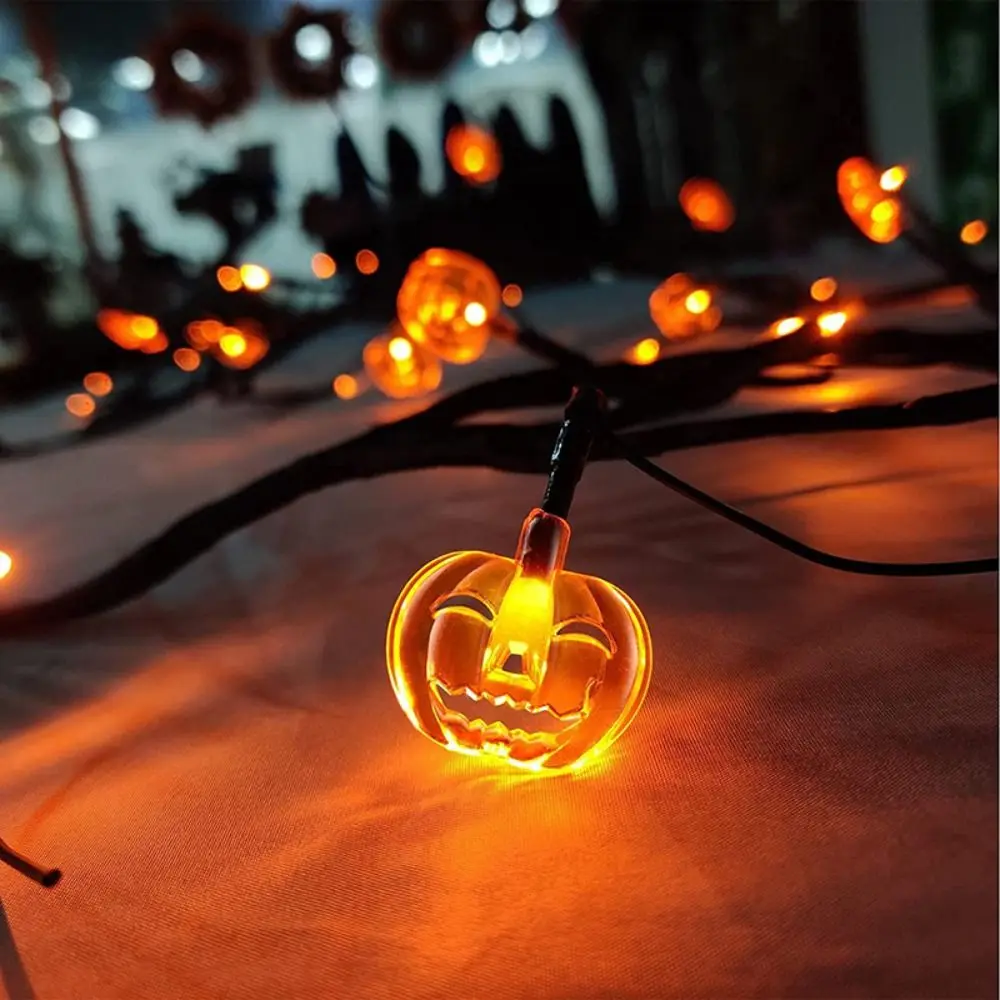 

Waterproof Halloween Pumpkin String Light Luminous Bendable Black Willow Vine Light Dimmable With Pumpkin Luminous Ornaments