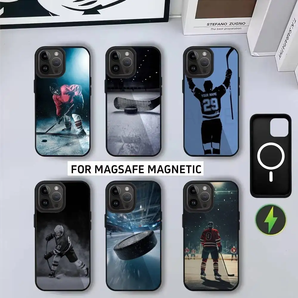 

l-Ice H-Hockey R-Rink Sport Phone Case For iPhone17,16,15,14,13,12,11 Plus,Pro Max Magnetic For Magsafe Wireless Charging