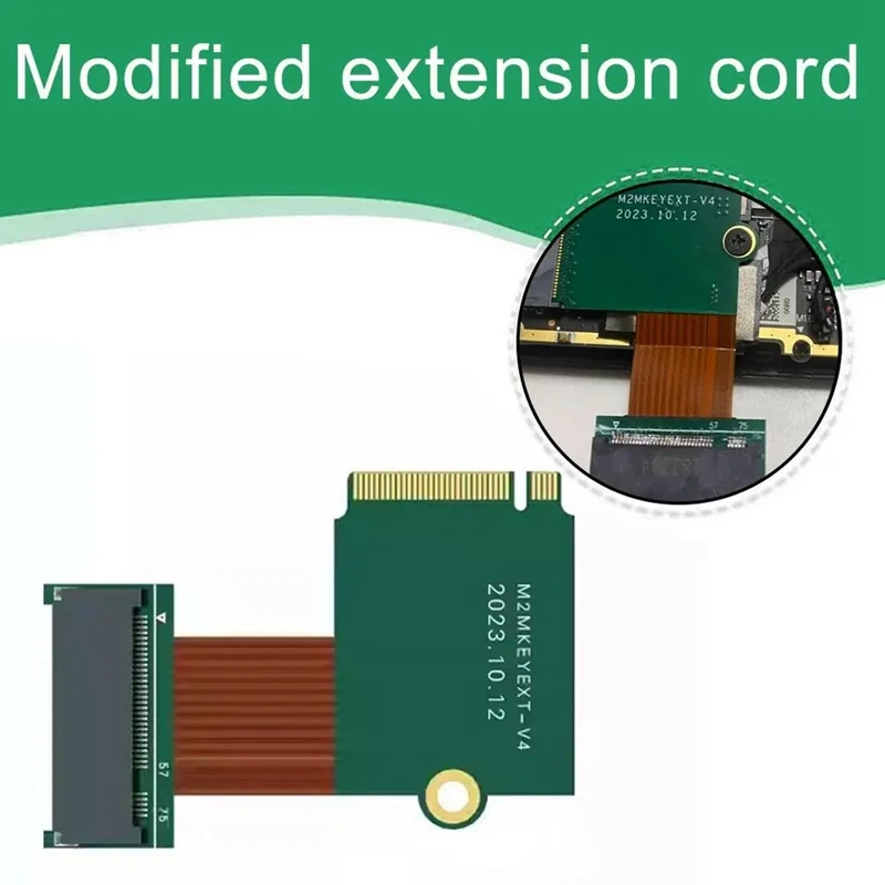 For Steam Deck Modification Extension Cable 2230 To 2280 For Steam Handheld Upgrade 4T8T Solid-State Easy Install