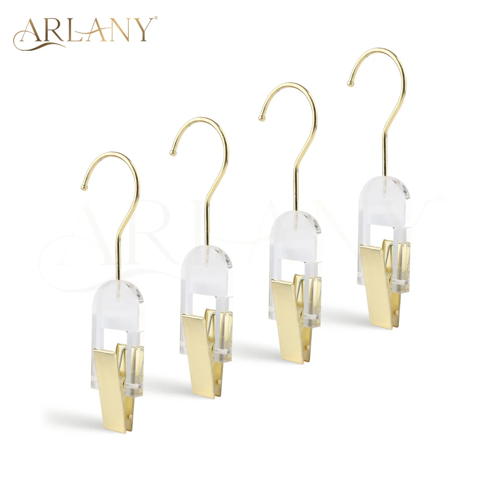 

ARLANY Wig Hair Clips 4Pcs Acrylic Hair Extension Hanger for Salon Hairpieces Storage Organization 2 In 1 Wig Display Stand