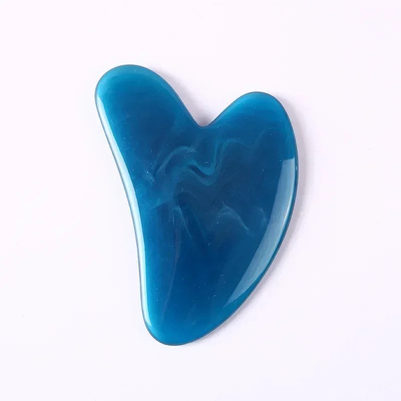 Heart Shape SPA Massage Durable Resin Gua sha Scraping Massage Scraper Face Massager Acupuncture Guasha Board Massager for face