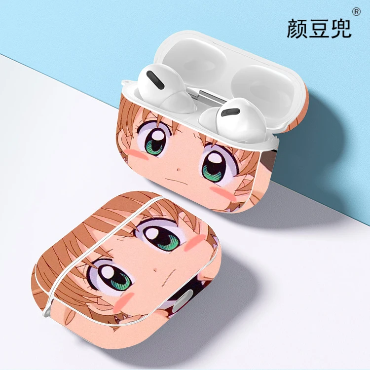 

Card Captor Anime SAKURA For AirPods 2 1 Earphone Cases Black Silicone Protective Cover For AirPods Pro 2 For AirPods 3 Earphone