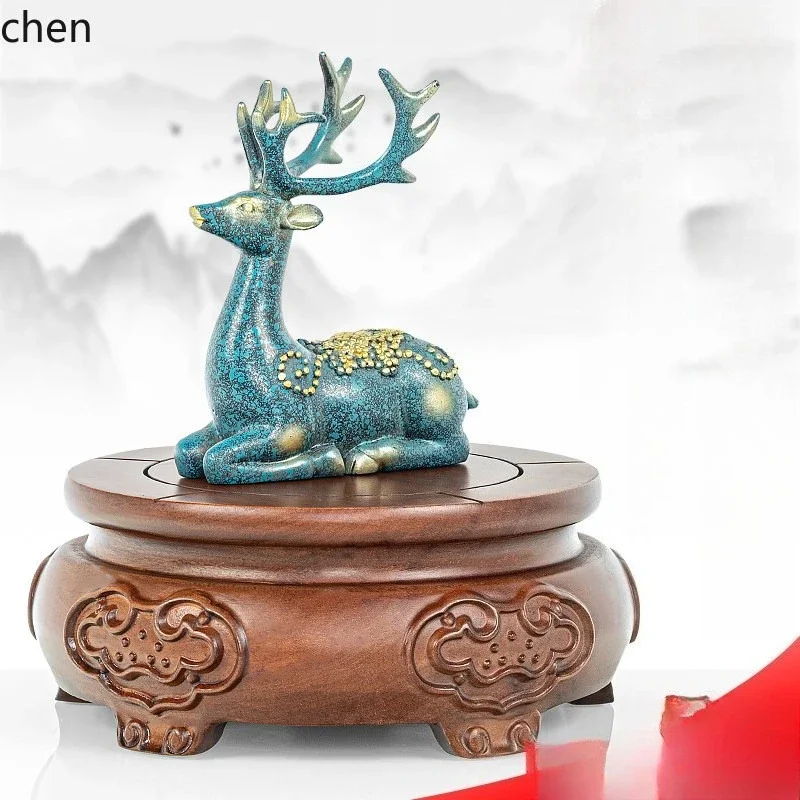 X5-15 solid wood bottom bracket heightened ornament flower pot vase bottom  wood elevated shelf mahogany god of wealth bottom