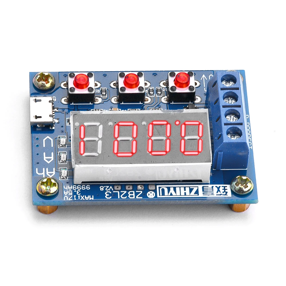 ZB2L3 Battery Capacity Tester LED Display 18650 Lithium Battery Power Supply Test Capacity Discharge Meter DC4.5-6V