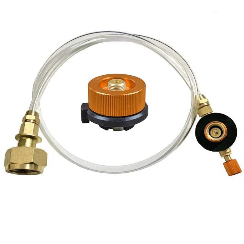 Adaptateur de remplissage de Propane pour cuisinière à gaz de Camping en plein air, connecteur de réservoir de carburant, tuyau de remplissage de cuisinière de Camping, Valve de remplissage de réservoir, randonnée Camping