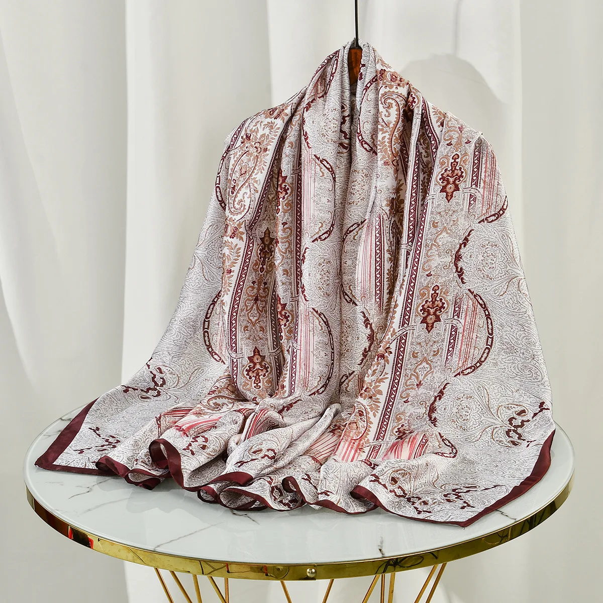 Spring/Summer New Arrival Cashew Print Long Scarf, Popular Ethnic Style Headwrap