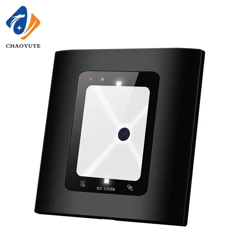 

13.56Mhz Waterproof QR Code Access Control Card Reader 2D Wiegand 26/34 USB RS232 MF RFID TTL with Embedded Flashing Dynamic
