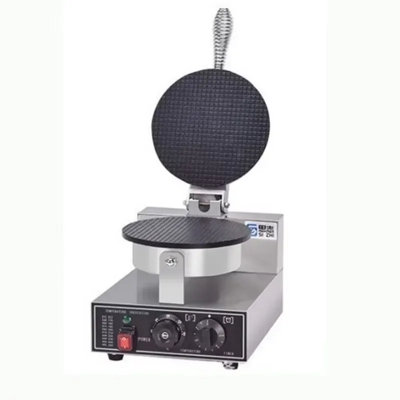 TEBAK Factory Snack Machines Electric Waffle Making Machine Ice Cream Cone Maker Commercial Durable Nonstick Roll Crepe