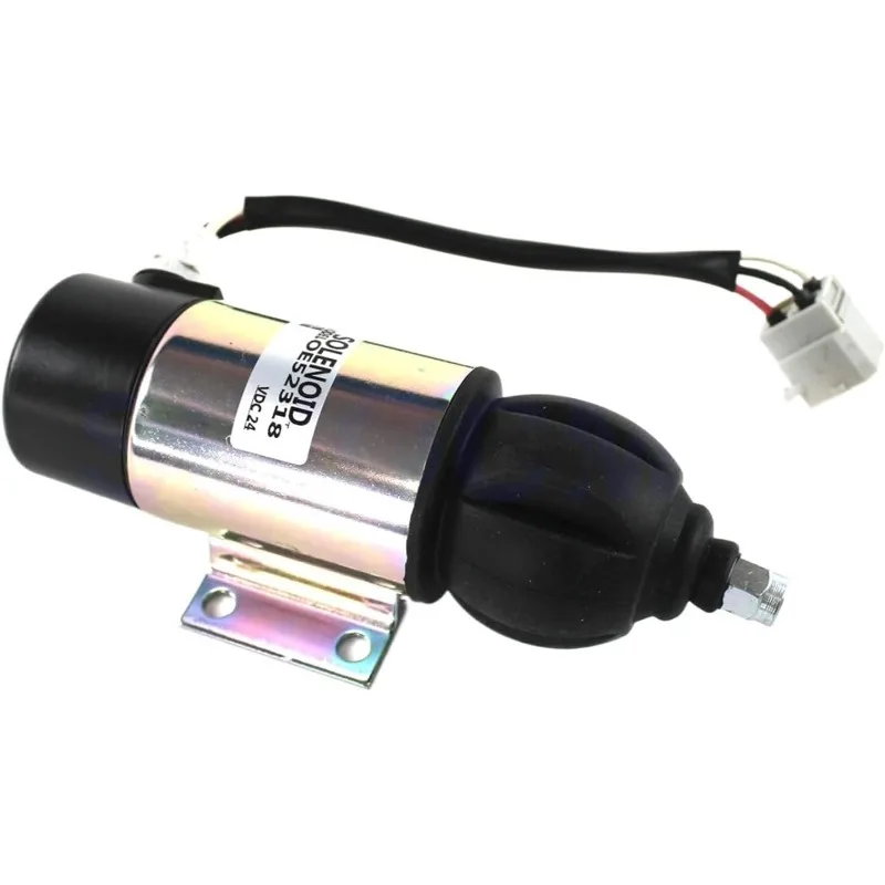 24V Fuel Shutoff Solenoid Valve For Perkins Volvo Penta 1830592 872458 881969 OE52318 872825 873754 Excavator Parts