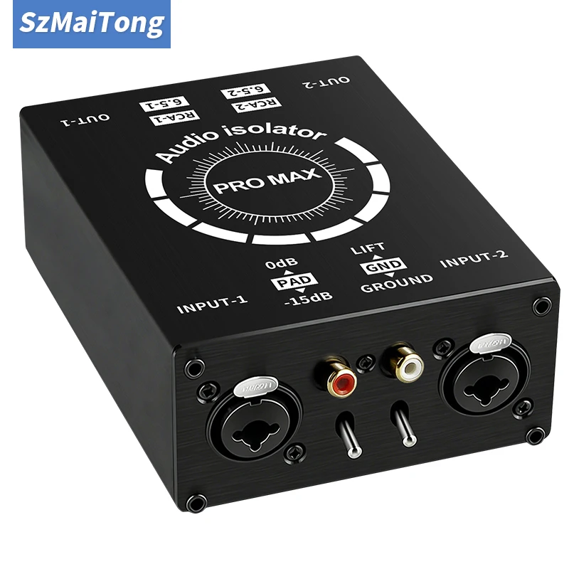 XLR Audio Noise Cancellation Isolator, Current Sound Common Ground Filter for Mixer & Microphone, Multifunctional Noise Isolator